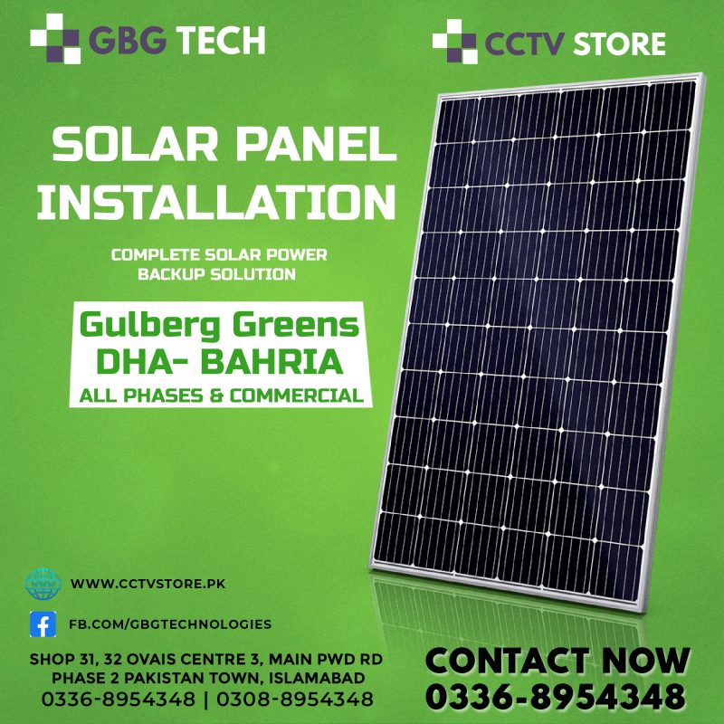 Solar Panel Installation in Gulberg Green Islamabad